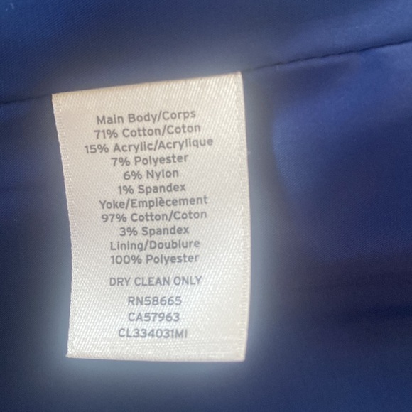 Casual blue and white jacket. Size US12 - Picture 6 of 6